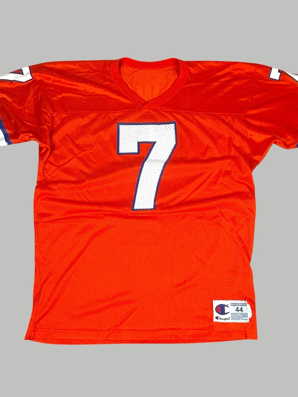 Vintage John Elway Denver Broncos Champion Men’s Size 44 Orange Mesh Jersey